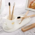 thumbnail image 4 of 20 Pieces Biodegradable Bamboo Toothbrushes Reusable Charcoal Bamboo Toothbrush Natural Reusable Toothbrushes With Bpa-free Soft Bristles And Natural, 4 of 5