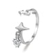 thumbnail image 4 of Fiudx Elegante Anillo de Estrella, Conjunto de Joyas de Cristal de Circón, Aleación Duradera, Ideal para Vestidos, Faldas y Blusas, Regal Perfecto, Accesorios para Mujer, Ocasiones Especiales, Diseño, 4 of 7