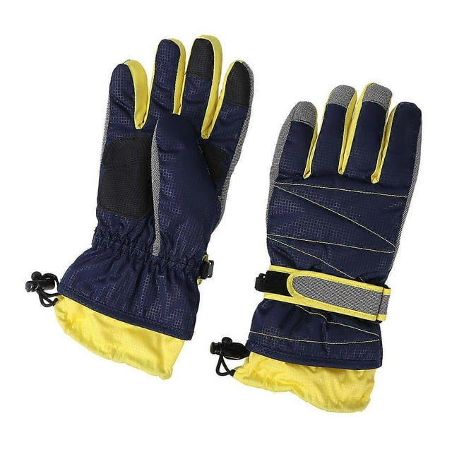 Waterproof Ski Gloves Cold Weather Windproof Long Cuff Suitable for Snowboarding Cycling Size L 1 Pair