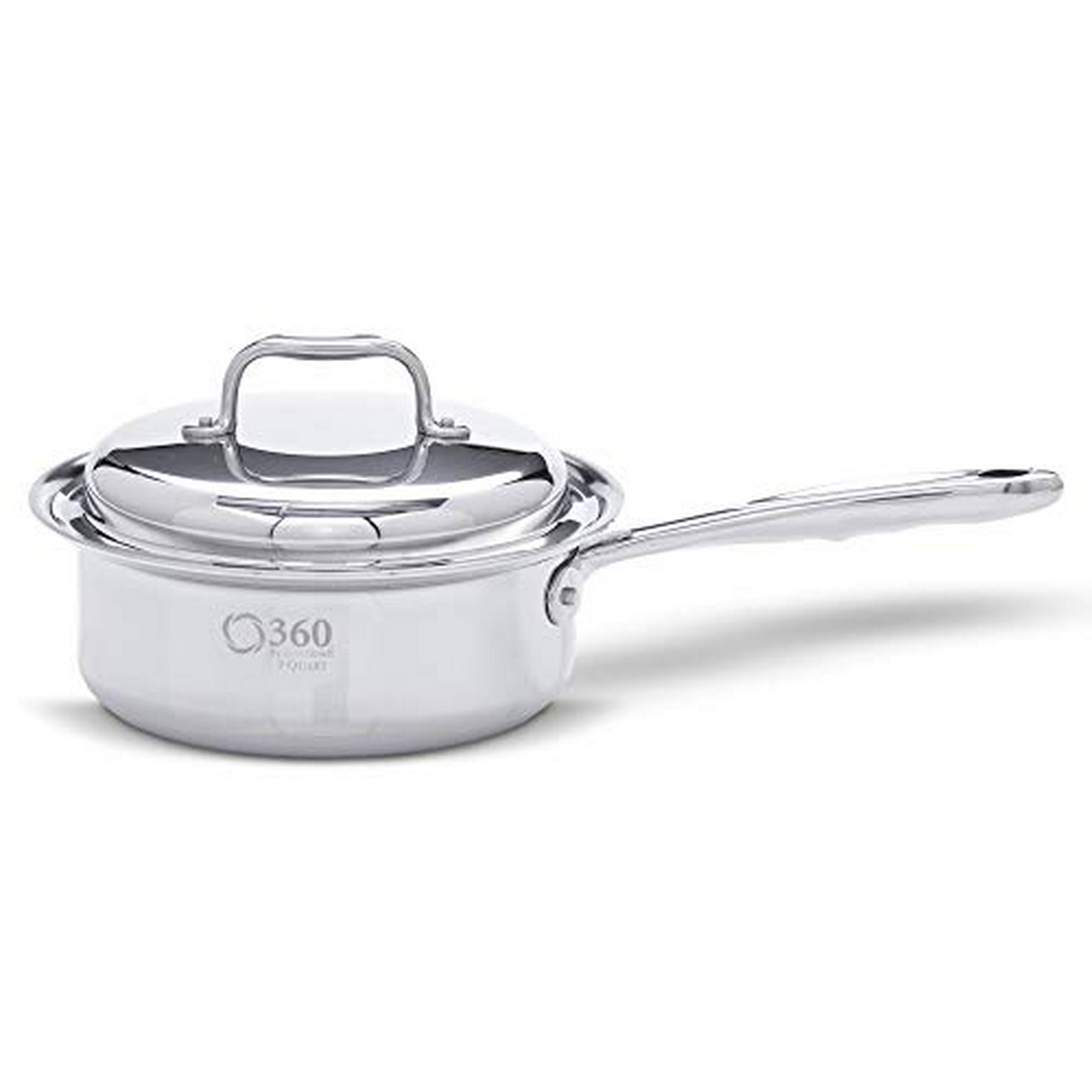 360 Stainless Steel Sauce Pan With Lid Handcrafted In The Usa Surgical Grade Saucepan Induction Cookware Waterless Dishwasher Safe Oven Professional 2 Quart Canada Surgical Grade Stainless Steel Saucepan