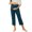 Blue, variant on Maternity Yoga Waistband Pants - Solid Color, Functional Pockets, Hand/Machine Washable, Ideal for Daily/Running, Size S-XXL
