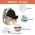 thumbnail image 4 of Boho Inspired College Backpack - Trendy Tribal Print, 17 Inch Laptop Pocket, Large Capacity, Perfect for Dorm, Library & Commute, 4 of 6