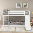 thumbnail image 6 of Twin over Twin Bunk Bed in White - With Convertible Ladder & Slide, Sturdy Construction, 6 of 17