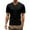 Black, variant on Men's Fashion V Neck Lapel Collar Short Sleeve T Shirt Summer Casual Oversized Tee Comfortable Breathable Stylish Trendy Mens Basic Tee Shirts Summer Classic T-Shirts