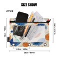 thumbnail image 3 of 2 Pack Flip Folders with Clear PVC Window Binder Pouches 3-Ring Binder Organizer for Office & Home Blue Splashes Artistic Pattern, 3 of 6