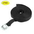 thumbnail image 1 of Correa de Amarre con Hebilla Cam de 2.44ft Uxcell Polipropileno Negra 2pack, 1 of 6