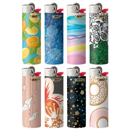 BIC Special Edition Fashion Series Lighters, Set of 8 Lighters