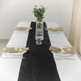 thumbnail image 2 of Efavormart 12" x 108" Black Accordion Crinkle Taffeta Table Runner - Impeccable Metallic Glint of Lustrous - Perfect for Wedding Ceremonies, Parties, Upscale Occasions, and Any Special Events, 2 of 11