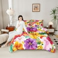 thumbnail image 4 of Castle Fairy Adults Tropical Flowers Full Size Comforter Sets,Chic Floral Bedding Sets, 4 of 8
