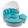 thumbnail image 2 of Modway Scottsdale Canopy Sunbrella® Outdoor Patio Daybed in Light Gray Aruba, 2 of 5