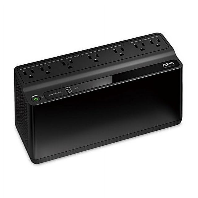 APC UPS Battery Backup & Surge Protector with USB Charger, 600VA APC Back-UPS (BE600M1)