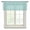 Blue, variant on Dusty Blue Sheer Curtains Valances for Windows Boho Modern Simple Vertical Lines Pattern Chiffon Kitchen Valances for Cafe, Voile Window Treatments Curtains for Living Room Bedroom, 60"x18"