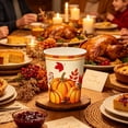 thumbnail image 6 of Yhmxh 24Pcs Fall Disposable Paper Cups Thanksgiving Party Supplies, Pumpkin Maple Leaf Printed Party Cups, Autumn Harvest Themed Beverage Cups for Hot Cold Drinks, Thanksgiving Dinner, Fall Festival, 6 of 6