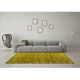 thumbnail image 3 of Ahgly Company Indoor Rectangle Abstract Yellow Modern Area Rugs, 2' x 5', 3 of 4
