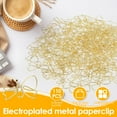 thumbnail image 3 of 110 Pcs Bowknot Shape Paper Clip Heart Gold Paperclip Metal Paper Clip Bookmark for Office Document, 3 of 11