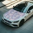 thumbnail image 3 of Uorisanigo Sparkling Mermaid Fish Scale Car Cover Protector Car Heat-Resistant Car Hood Cover Washable Stretch Hood Covers for Cars for Most Automotive Sedans Trucks Pickup SUVs, 3 of 7