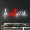 thumbnail image 3 of Handmadetneonsign Dachshund Heartbeat Neon Sign, Dachshund Wall Art Decor, Dog Pet Spa Wall Decor, 3 of 5