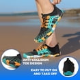 thumbnail image 3 of AUXDIQ Water Shoes Women Men Quick Dry Aqua Shoes Barefoot Beach Swim Shoes, Black, 9 US, 3 of 6