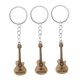thumbnail image 5 of TABLETREANDS 3Ud Llavero Guitarra Beige Pequeño Musical Accesorio Decorativo Para Uso Diario, 5 of 7