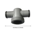 thumbnail image 3 of P61408 T Joint Pool Hose Connector 1.5"to 1.25", Filter Pump Hose Connector, Pool Hose Adapter for Pool Parts and Accessories, 3 of 6