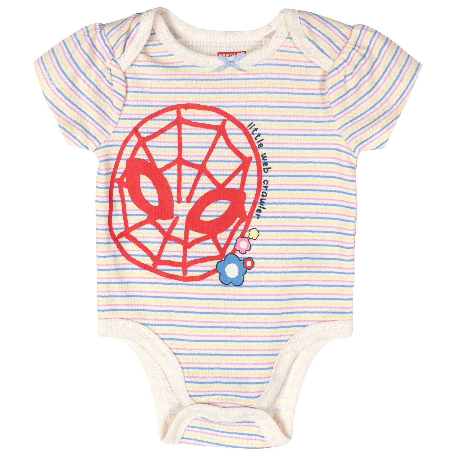 Marvel Avengers Spider-Man Iron Man Captain America 5 Pack Bodysuits Newborn to Infant