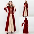 thumbnail image 1 of Womens Halloween Costumes 2024 Cosplay Gothic Dresses Halloween European And American Retro Tale Costume Robe Skirt, 1 of 6