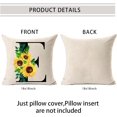 thumbnail image 2 of Monogram Letter E Sunflower Pillow Covers 18x18 Inch,Spring Decor Throw Pillow Case Cushion Cover Summer Farmhouse Decor for Couch Sofa,Family Last Name Initial Pillow Case,Home Decorations, 2 of 6