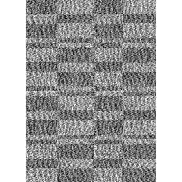 Ahgly Company Tapis Rectangulaire d'Intérieur Lavable en Machine Gris Transitionnel, 8 Pieds x 12 Pieds