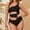 Swimsuit-153Black, variant on Gamivast Swimsuits for Women Tankini Sets 2 Pieces Tummy Control Scoop Neck Loose Blouson Top Swim Shorts Floral Print Tummy Control Swimwear Beach Push up Bathing Suits Vacation