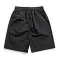 thumbnail image 3 of WERYOUNG Shorts Athlétiques pour Hommes, Coupe Ample, Patchwork, Vacances, Sorties, Course, Basketball, Mode Extérieure, Noir, G, 3 of 3