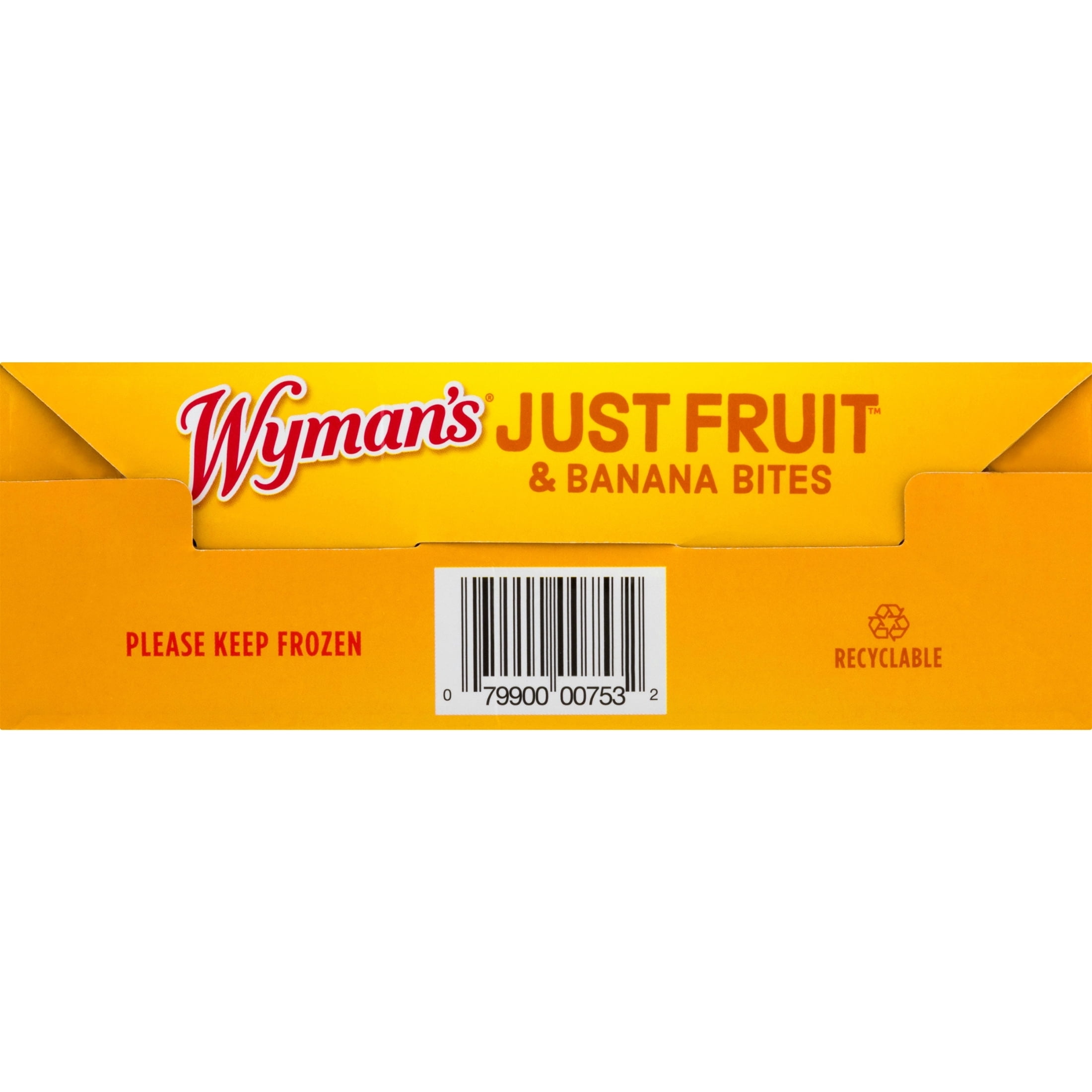 Wyman's Just Fruit & Banana Bites, 4 Pack of 2.3 oz Cups (Frozen)