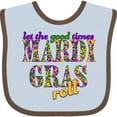 thumbnail image 3 of Inktastic Mardi Gras Let the Good Times Roll Boys or Girls Baby Bib, 3 of 4
