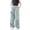 Light Blue, variant on TIREOW Girls Cargo Pants Elastic Waist Wide Leg Drawstring Cargo Sweatpants Baggy Casual Cargo Jogger Trousers with Multi-Pockets