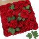 thumbnail image 1 of Flor artificial de espuma de polietileno teñida de 8 cm, flor falsa, 25 rosas en caja, florero decorativo para el hogar, arreglo floral, 1 of 1