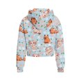 thumbnail image 5 of Uourmeti Cherry Blossom Axolotl Capybara Girls Half Zipper Sweatshirt kids Half Zipper Sweatshirts with Pocket kids Half Zipper Sweatshirt kid Half Zipper Sweatshirt Size 11-12, 5 of 7
