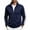 03#Navy, variant on Men's Full Zip Track Jacket, Long Sleeve With Side Pockets, Regular Fit Contrast Sleeve Stripes, Spring Autumn Outerwear For Male