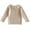 Khaki, variant on SHTXOZHI Baby Girls Long Sleeve Ribbed Knit Sweater Kids Toddler Fall Winter Pullover Tops