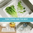 thumbnail image 7 of OTHWAY 2-Pack Sink Protector Mat, Kitchen Sink Liner Pad for Bottom of Sink, 11.2x12.7 Inch Dish Drying Mat with Fast Drain (White), 7 of 7