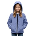 thumbnail image 5 of Boys Girls Hooded Rain Jacket Waterproof Windbreaker Outdoor Active Drawstring Coat Outerwear, 5 of 9