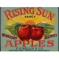 thumbnail image 2 of Art.com Fruit Crate Labels: Rising Sun Fancy Apples; F.E. Nellis and Company Stretched Canvas Print Wall Art, 32" x 24", 2 of 4