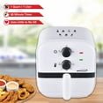 thumbnail image 3 of Brentwood 1 Quart Small Electric Air Fryer with 60min Timer and Temp Control- White, 3 of 3