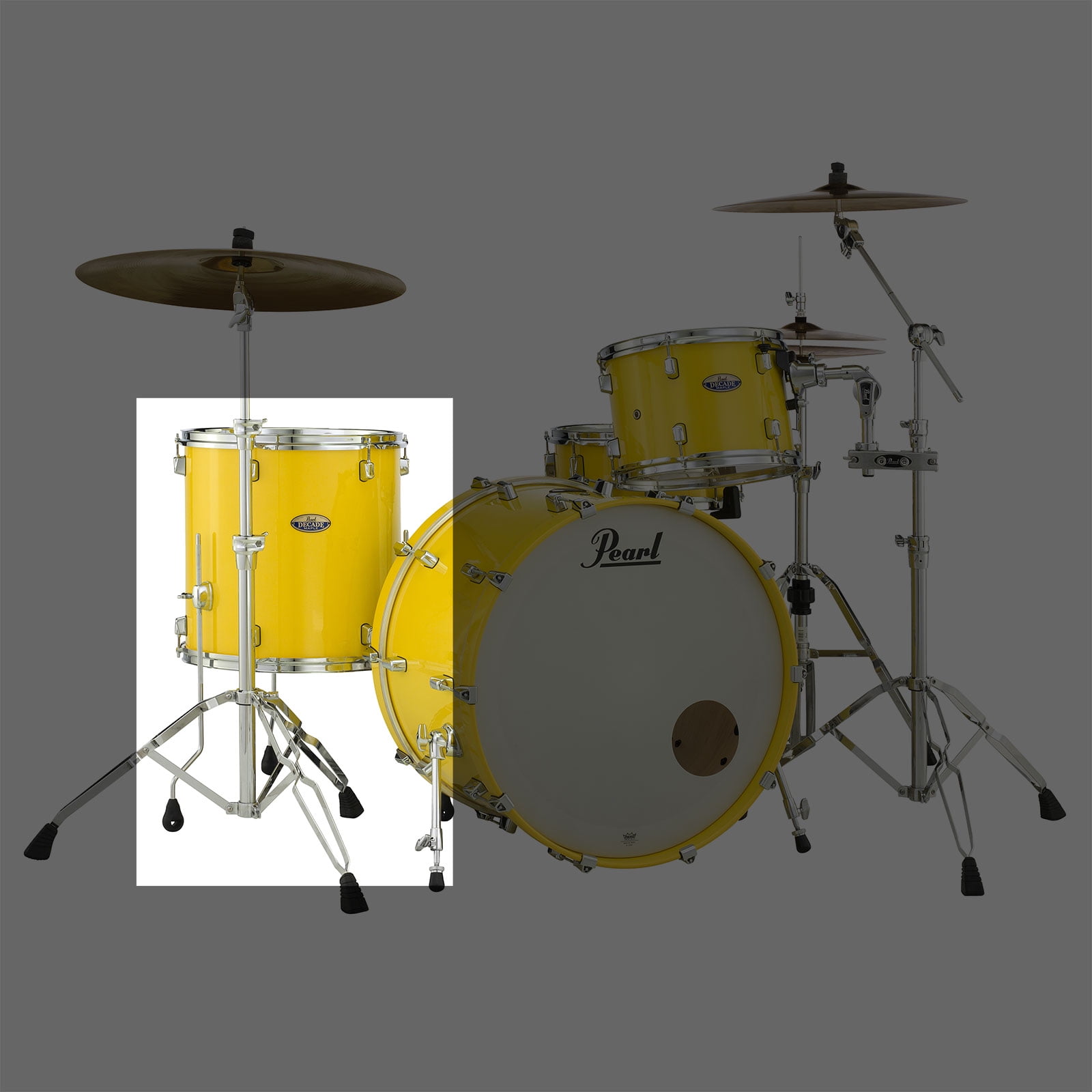 Pearl Decade Maple 18"x16" Floor Tom 228 Solid Yellow