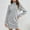 Light Gray, variant on Stichou Womens Turtleneck Long Sleeve Knitted Dress Pullover Sweaters Solid Slim Jumper Dresses Winter Warm Bottoming Dress Black S