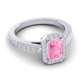 thumbnail image 3 of 2.95 Carat Natural Diamond Pink Sapphire Gemstone New Engagement Ring for Ladies Solid 18K White Gold Size 10.5 by Diamond-Capitals, 3 of 8