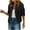Black-bomber womens jacket, variant on Dazajoo Women Sequin Jacket Zip Up Bomber Long Sleeve Loose Fit Glitter Party Short Coat,Black,S