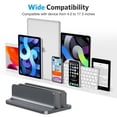thumbnail image 3 of Soporte vertical para portátil OMOTON Double Dock de hasta 17,3", gris, 3 of 8