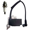 Ignition Module With Key XIUUS-530039198 Ignition Coils with Spark Plug for Husqvarna Poulan ...