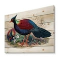 thumbnail image 2 of Designart 'Ancient Birds In The Wild II' Traditional Print on Natural Pine Wood, 2 of 5