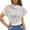White, variant on Posijego Women's Satin Tops Business Casual Dressy Blouses Silk Short Sleeve Work T-Shirts Womens Clothes