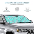 thumbnail image 3 of Kdxio Seashell And Starfish Print Windshield Sun Shade, Foldable Sun Blocker for Car,Truck,SUV Automotive Interior Sun Protection,Reflective Shade for Front Windshield(Medium), 3 of 7